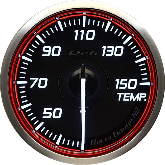 Defi Racer 60mm Temperature Gauge (Red)