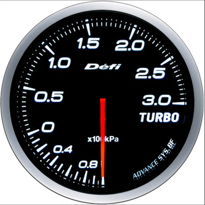 Defi DF Advance BF 60mm Turbo 300 Boost Gauge (White)