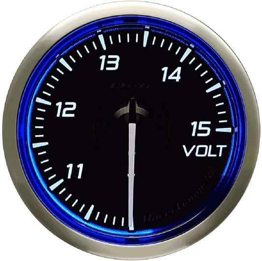 Defi DF Racer N2 52mm Volt Gauge (Blue)