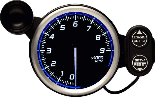 Defi DF Racer 80mm Tachometer Rev Gauge 9000 Gauge (Blue)