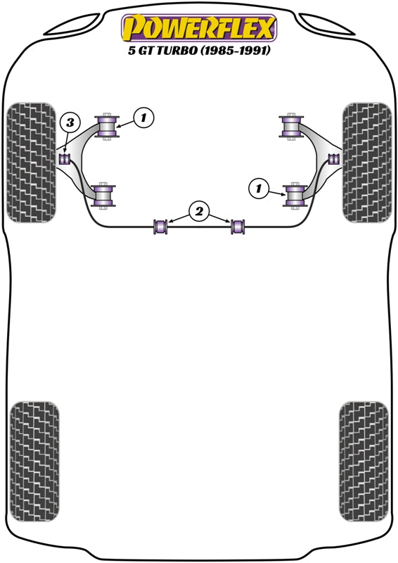 Powerflex Front Lower Wishbone Bush for Renault 5 GT Turbo (85-91)