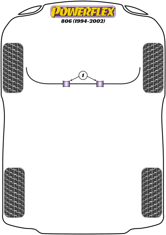 Powerflex Front Anti Roll Bar for Peugeot 806 (94-02)