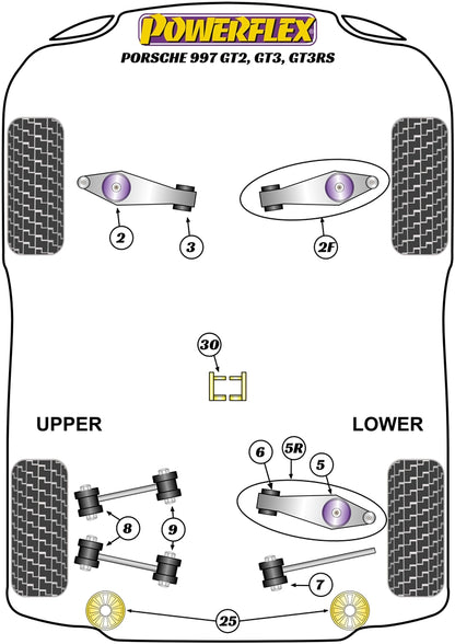 Powerflex Jack Pad Adaptor for Porsche 997 GT2 GT3 GT3RS (05-12)