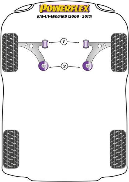 Powerflex Front Wishbone Front Bush for Toyota RAV4 (06-13)