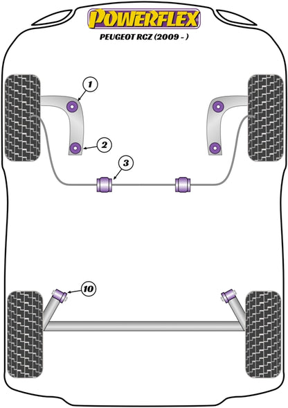 Powerflex Front Arm Front Bush for Peugeot RCZ (09-)