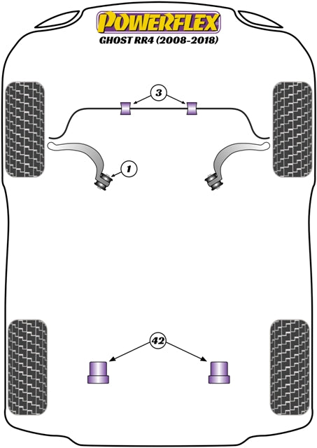 Powerflex Jack Pad Adaptor for Rolls-Royce Ghost RR4 (08-18)