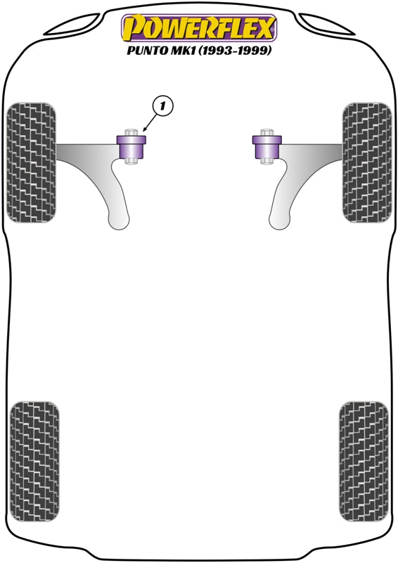 Powerflex PowerAlign Camber Bolt Kit (10mm) for Fiat Punto Mk1 (93-99)