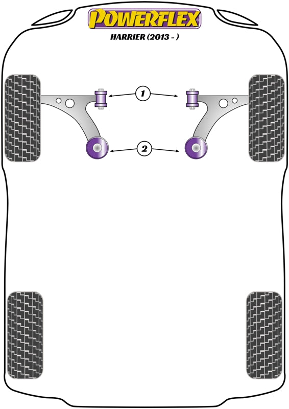 Powerflex Front Wishbone Front Bush for Toyota Harrier (13- )