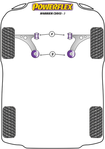 Powerflex Front Wishbone Rear Bush for Toyota Harrier (13- )
