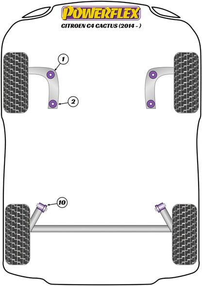 Powerflex Front Arm Front Bush for Citroen C4 Cactus (14-)