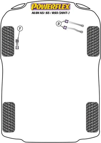 Powerflex Front Upper Control Arm Bush (Camber Adjust) for Audi A5 S5 RS5 (17-)