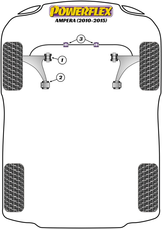 Powerflex Front Anti Roll Bar Bush for Vauxhall Ampera (10-15)