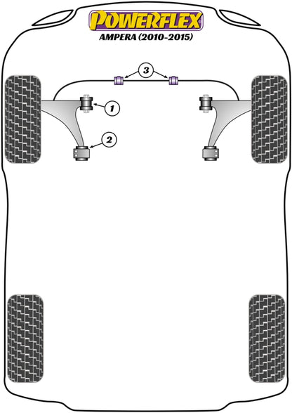 Powerflex Front Arm Front Bush for Vauxhall Ampera (10-15)