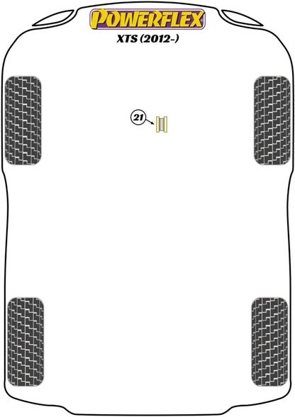 Powerflex Black Rear Engine Mounting Insert for Cadillac XTS (12-)
