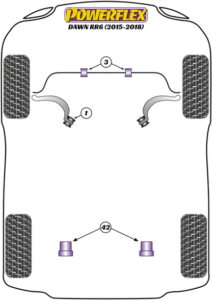 Powerflex Jack Pad Adaptor for Rolls-Royce Dawn RR6 (15-18)
