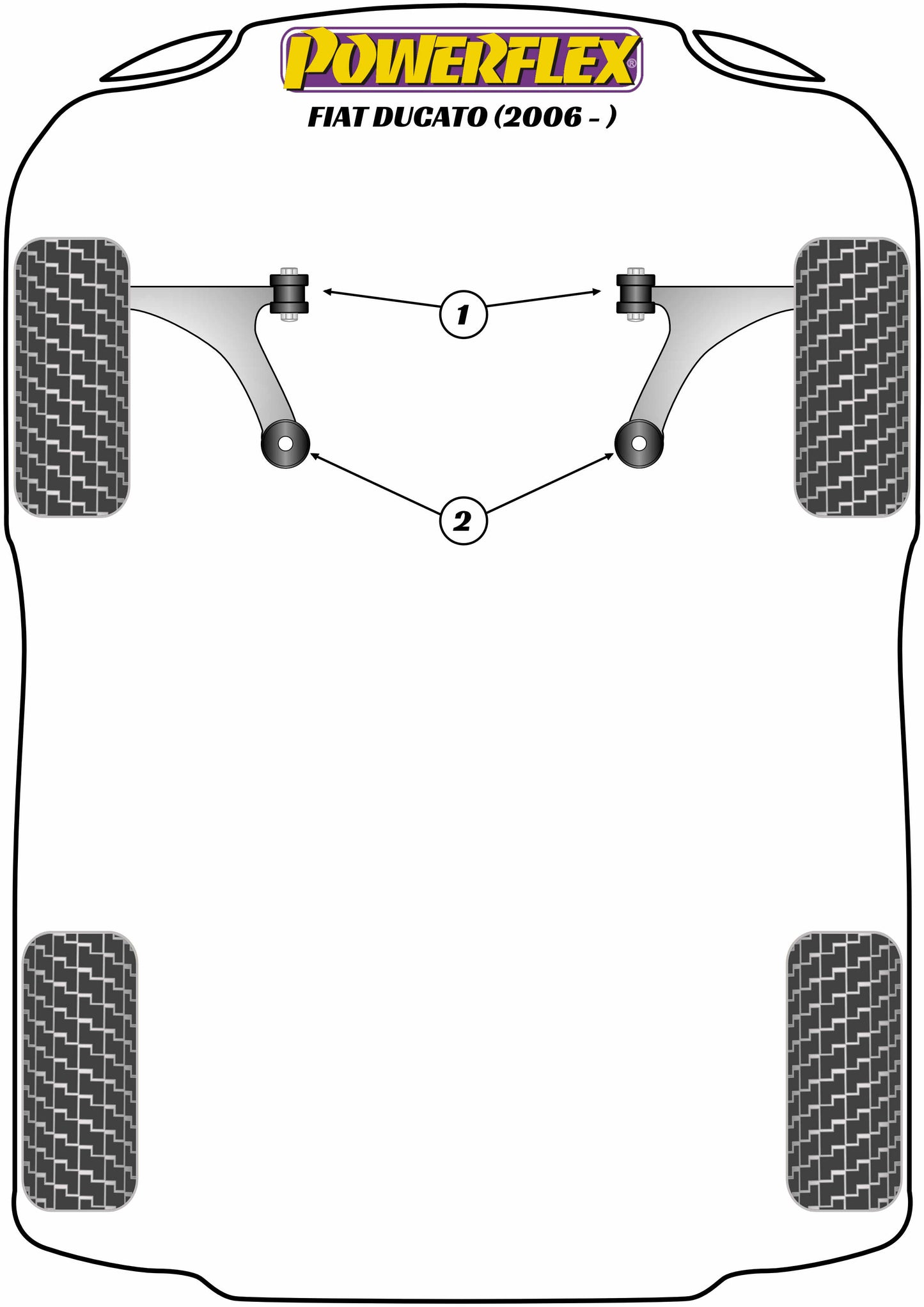 Powerflex Exhaust Mount (Cat Section) for Fiat Ducato (06-)