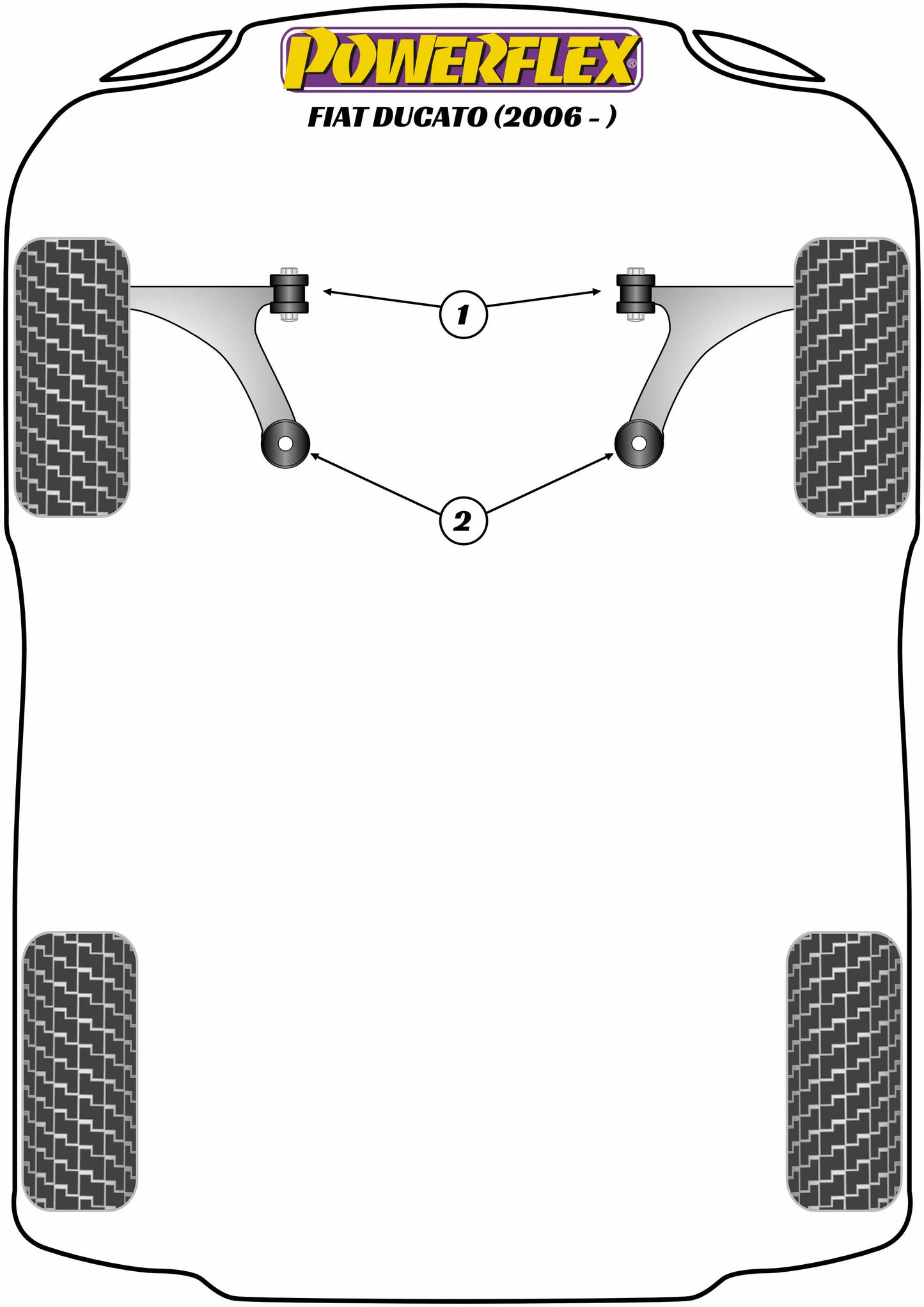 Powerflex Exhaust Mount for Fiat Ducato (06-)