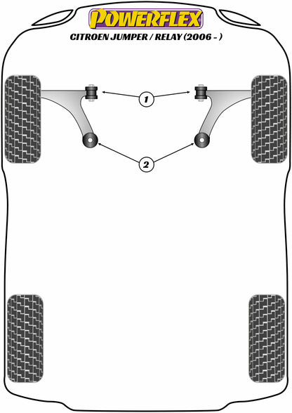 Powerflex Exhaust Mount (Cat Section) for Citroen Relay (06-)