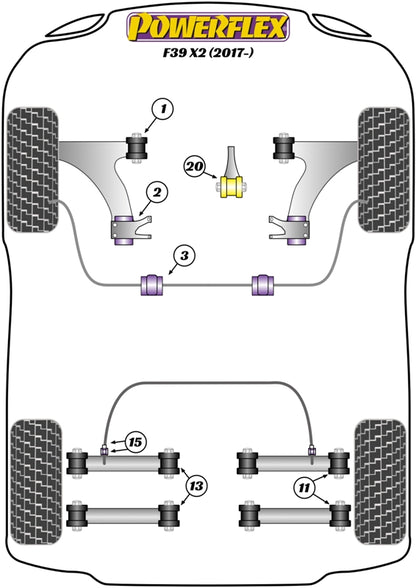 Powerflex Exhaust Mount for BMW X2 F39 (17-)