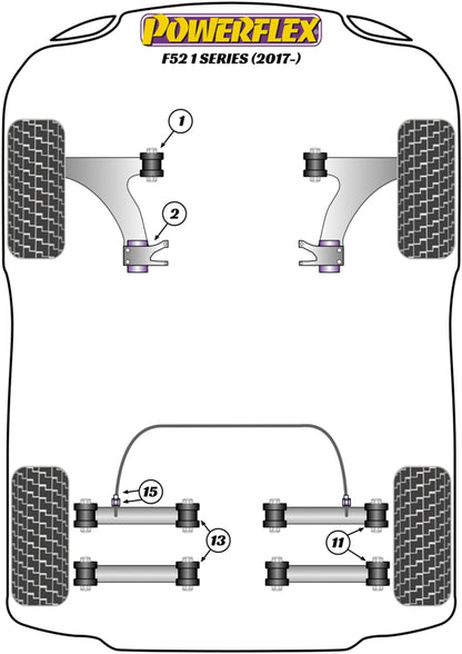 Powerflex Front Arm Front Bush for BMW 1 Series F52 Saloon (17-)