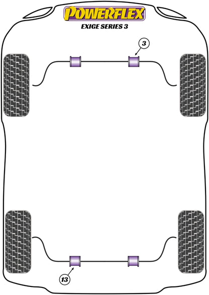 Powerflex Front Anti Roll Bar Bush for Lotus Exige Series 3 (12-16)