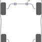 Powerflex Black Rear Anti Roll Bar Bush for Lotus Exige Series 3 (12-16)