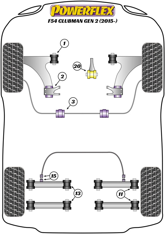 Powerflex Jack Pad Adaptor for Mini F54 Clubman (15-)