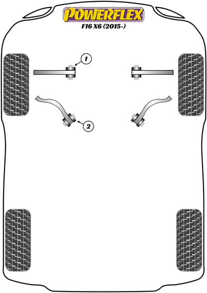 Powerflex Front Radius Arm To Chassis Bush for BMW X6 F16 (15-)