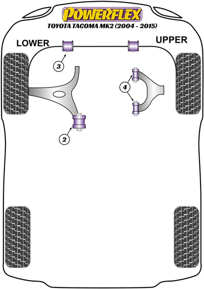 Powerflex Front Anti Roll Bar Bush for Toyota Tacoma Mk2 (04-15)