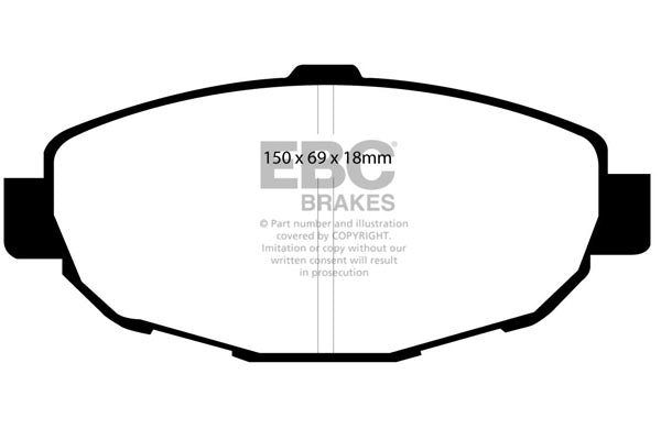EBC Yellowstuff Front Brake Pads - DP41007R