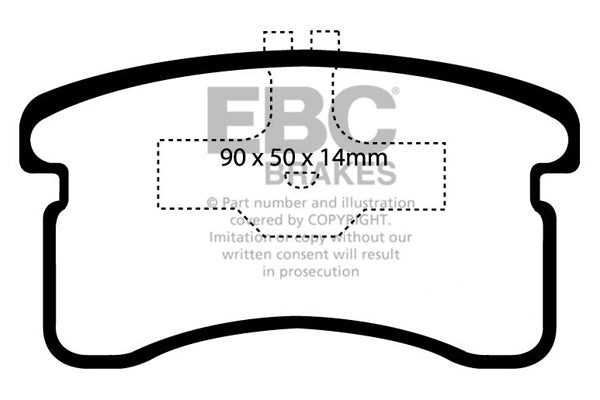 EBC Ultimax Front Brake Pads - DP1016