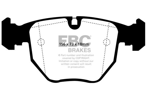 EBC Yellowstuff Front Brake Pads - DP41036R