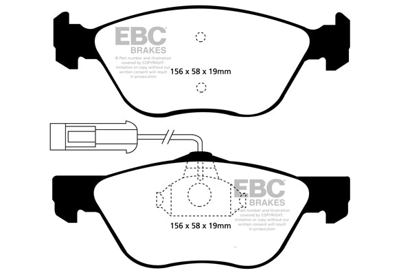 EBC Redstuff Front Brake Pads - DP31061C – ID-Workz