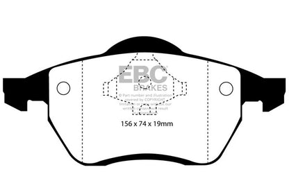 EBC Greenstuff Front Brake Pads - DP21074