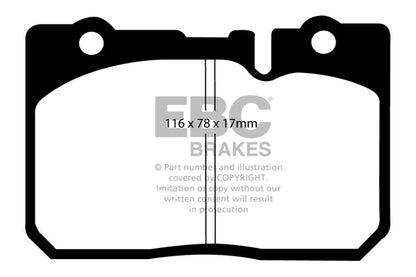 EBC Yellowstuff Front Brake Pads - DP41154R