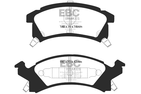 EBC Greenstuff Front Brake Pads - DP21175