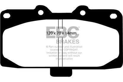 EBC Greenstuff Front Brake Pads - DP21200