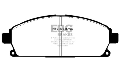 EBC Greenstuff Front Brake Pads - DP61247
