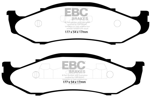 EBC Greenstuff Front Brake Pads - DP61255