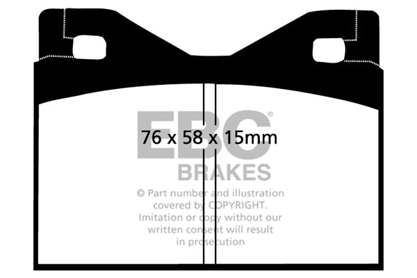 EBC Greenstuff Front Brake Pads - DP2126