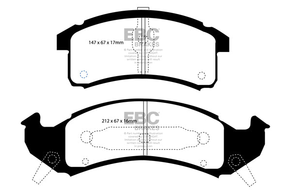 EBC Greenstuff Front Brake Pads - DP21271