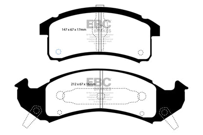 EBC Greenstuff Front Brake Pads - DP21271