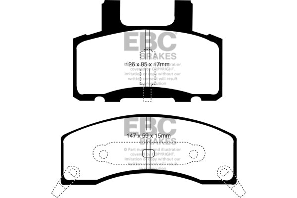EBC Greenstuff Front Brake Pads - DP61274