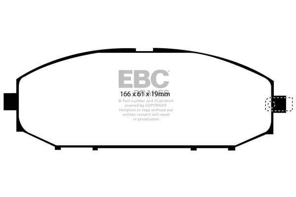 EBC Yellowstuff Front Brake Pads - DP41280R
