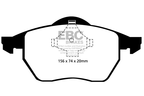 EBC Greenstuff Front Brake Pads - DP21324