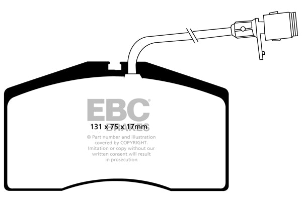 EBC Redstuff Front Brake Pads - DP31327C