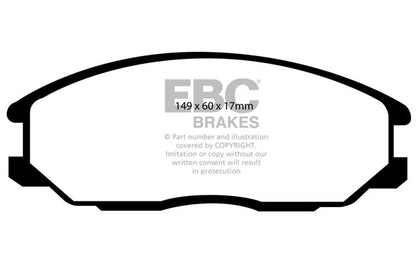 EBC Yellowstuff Front Brake Pads - DP41332R