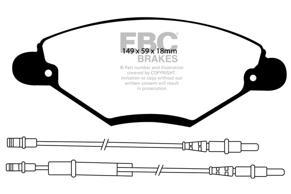 EBC Greenstuff Front Brake Pads - DP21371
