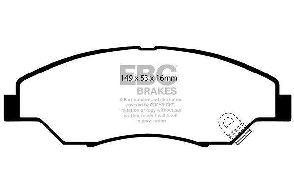 EBC Greenstuff Front Brake Pads - DP61404
