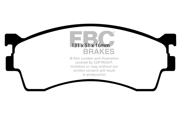 EBC Greenstuff Front Brake Pads - DP21409